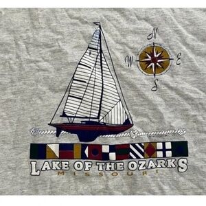 Vintage Alore Lake Of The Ozarks Shirt Mens XXL Single Stitch Made In USA Tee 90